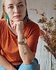 kolczyki z piórami Kolczyki koła butelkowa zieleń z piórami 2