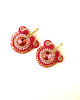 kolczyki soutache Sutaszowe kolczyki ROUGE 1