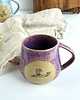 kubki Kubek ceramiczny beczułka 320 ml - Joga fioletowy 2