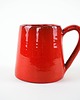 kubki Kubek ceramiczny czerwony, włoski design, lata 60, Włochy 1