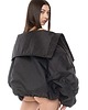 kurtki damskie Krótka kurtka typu bomber collar czarna 5