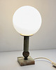 lampy stołowe Lampka nocna z alabastrową podstawą, Włochy, lata 60. 2