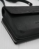 kopertówki Mała torebka damska skórzana kopertówka 2w1 croco czarna AY-21-CRBL 4