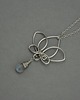 wisiory Wisiorek kwiat lotosu labradoryt wire wrapping 1