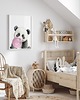 obrazy i plakaty do pokoju dziecięcego Plakat Panda z gumą balonową P116 3