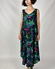 sukienki maxi damskie Wakacyjna SUKIENKA w kwiaty maxi, autorski print  lilie wodne 100% wiskoza 8