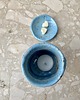 świeczniki i świece Kominek ceramiczny - kolor Błękitny 1
