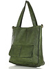 torby na ramię Torebka damska shopper A4 skóra naturalna - MARCO MAZZINI zielona 3