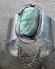 bransoletki wire wrapping Wielobarwny  labradoryt      - BRANSOLETA MANKIET - CUFF 5