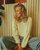 bluza bez kaptura damska Bluza z kołnierzykiem DATE NIGHT Butter Cream 5