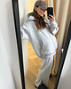 bluza z kapturem damska Bluza Restful grey z kapturem na zamek 4