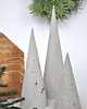 dekoracje świąteczne Choinki minimalistyczne - beton - komplet 2