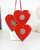 ozdoby choinkowe Duże ceramiczne serce ozdoba wisząca - lawa 5