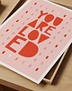 grafiki i ilustracje "You Are Loved"  plakat typograficzny 1