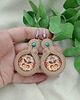 kolczyki soutache Kolczyki soutache łowickie folkowe polski folk wycinanka 2