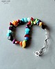 korale Boho style naszyjnik bajecznie kolorowy Uroczy prezent  handmade 3