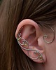 nausznice Nausznice zausznice oryginalne kolczyki zielony perydot wire wrapping 7