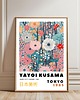plakaty PLAKAT dekoracyjny , maki Yayoi Kusama, wystawowy, kwiaty 1