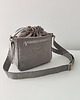 torby na ramię Torebka SOFIA Grey-mała, szara torebka z kominem z nubuku 2