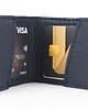portfele męskie Portfel skórzany granatowo czarny cardholder 3