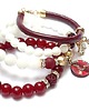 bransoletki z kamieni naturalnych White and red vol. 3 /20.06.22/ - set 2