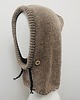 czapki damskie Balaclava kominiarka kaptur czapka 100% alpaka ręczna robota taupe 7