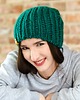 czapki damskie Zielona czapka wełniana WOOLY 1