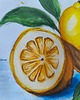 grafiki i ilustracje Obraz cytryny lato słońce akwarela Lemoniada 30x41 oprawiony 6