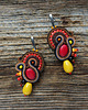 kolczyki soutache Autumn Garden - etniczne kolczyki soutache 4