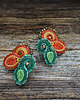 kolczyki soutache Kolczyki soutache Jesienny liść 3