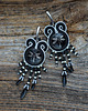 kolczyki soutache Srebrna wazka- kolczyki sutasz 3