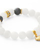 bransoletki z kamieni naturalnych Moon & gray jade with pendants. 1