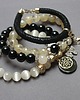 bransoletki z kamieni naturalnych Black and ivory vol. 2 /12.11.22/ -  set 3