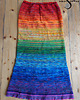 spódnice maxi UNIKAT "Happy Rainbow" spódnica maxi dziergana na drutach 1