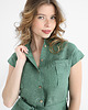 sukienki midi damskie Lniana Sukienka MARIGOLD eucalyptus green 7