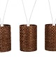 lampy wiszące Drewniana lampa - 3 sztuki 2