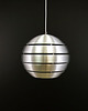 lampy wiszące Lampa wisząca srebrna, duński design, lata 60 4