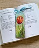 zakładki do książek Tulipany - Ręcznie malowana zakładka 3