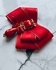 broszki Brosza  z ozdobą w stylu glamour z czerwonymi  kamieniami NEW 4
