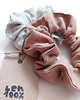 gumki do włosów 100% len, 2 scrunchie 1