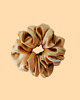 gumki do włosów Gumka jedwabna, scrunchie, frotka warm gold MAXI 2