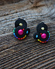 klipsy Kolorowe Lentinki- klipsy soutache 1