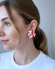 kolczyki z masy plastycznej Kolczyki Flamenco czerwono-białe LIMITED 1