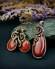 kolczyki wire wrapping Kolczyki z jaspisem 9
