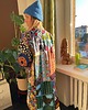 kurtki damskie Zjawiskowe ocieplane kimono patchwork 2
