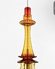 lampy wiszące Lampa wisząca szklana artdeco prl vintage retro 3