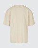 t-shirty męskie T-shirt BOXY fit super heavy kremowy 1
