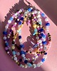 chokery Naszyjnik blue and brown 5
