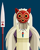 plakaty Księżniczka Mononoke - plakat 50x70 cm 1