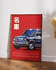 plakaty Plakat Japoński - Fiat 126 - Chrome Y2K - Druk Pigmentowy 5